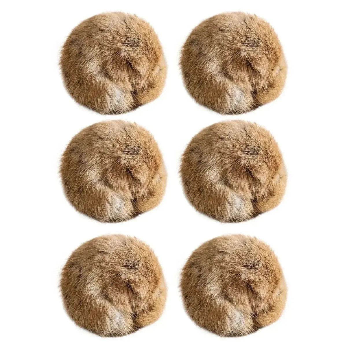 1/2/3/6pcs Rabbit Fur Ball Interactive Cat Toy Pet Product Containing Catnip Toy Ball Chasing Plush Toy Ball Cat