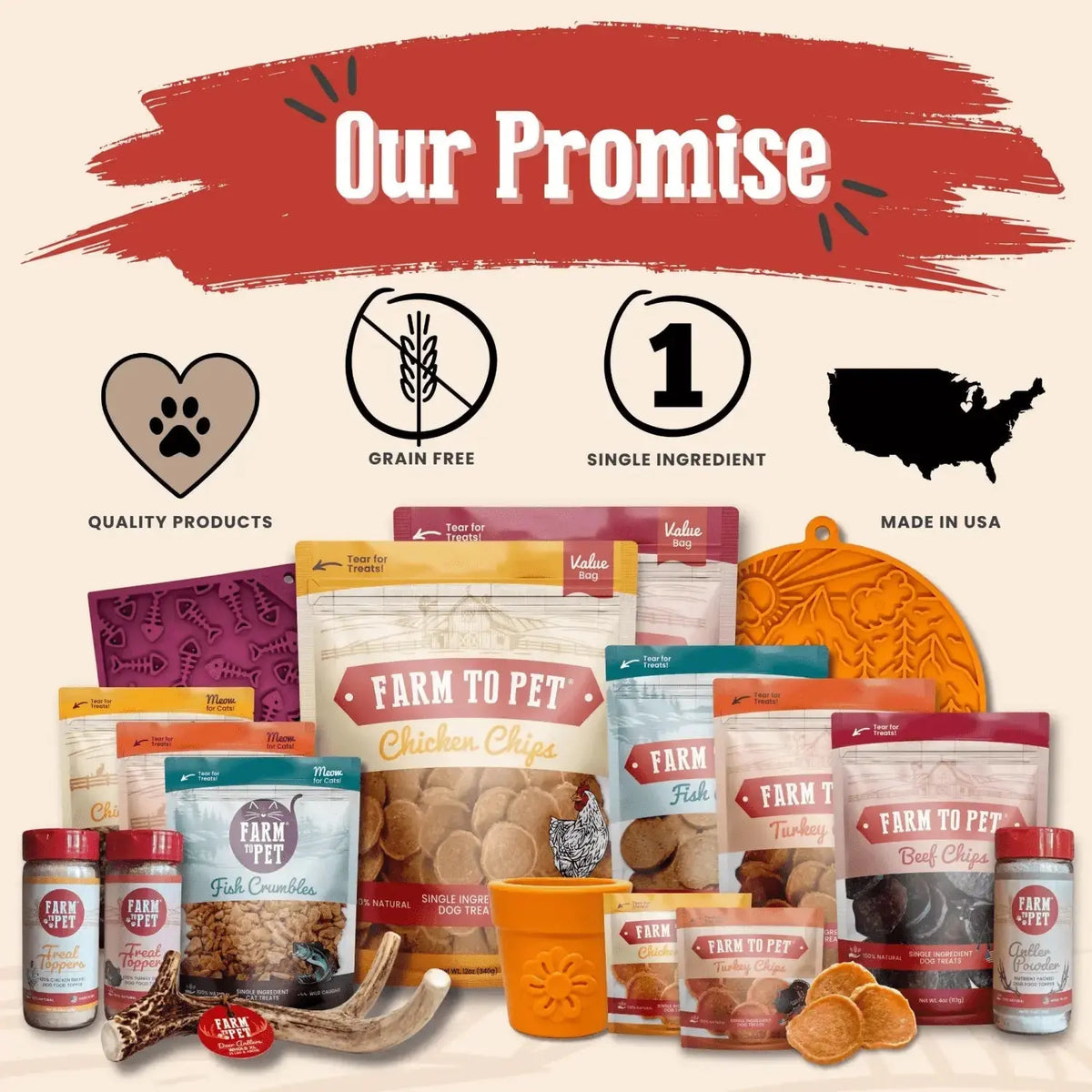 Chicken and Turkey Dog Treats Duo | Single-Ingredient Poultry Treats - Chip