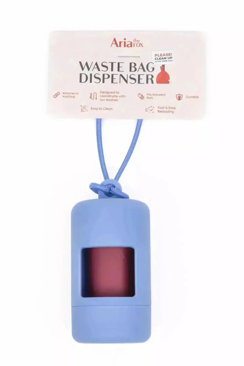 Cornflower Blue Dog Waste Bag Dispenser - Cornflower Blue - Pet Waste Bag Dispenser
