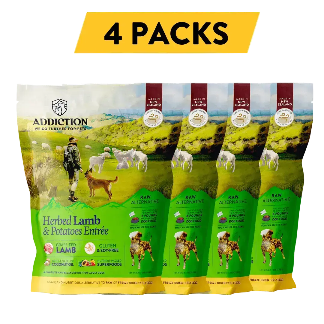 Herbed Lamb & Potatoes Air-Dried Dog Food Addiction Pet Foods USA