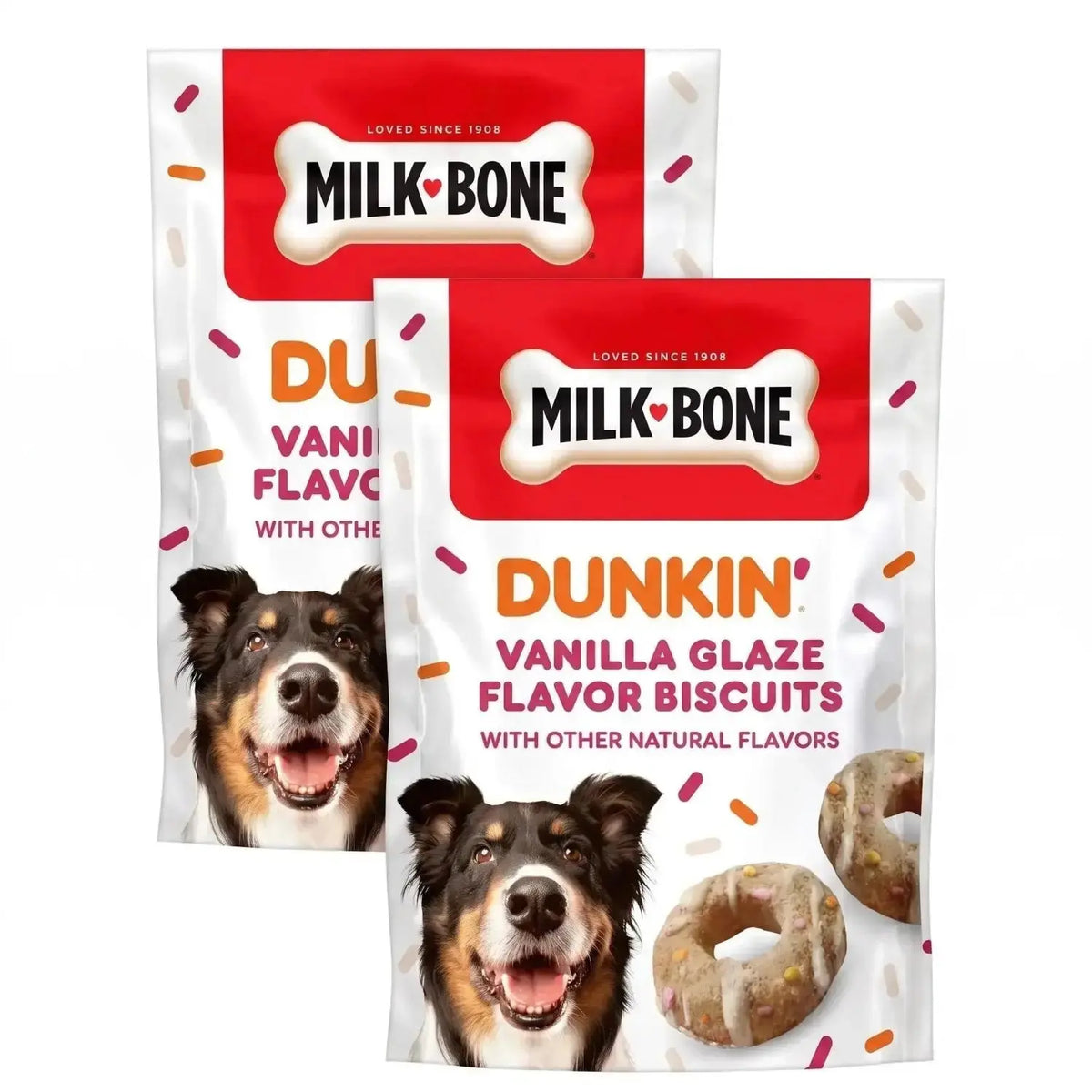 Milk-Bone Dunkin’ Vanilla Glaze Flavor Dog Biscuits with Other Natural Flavors 8 oz Bag - 8 Ounce (Pack of 2) - Dogs