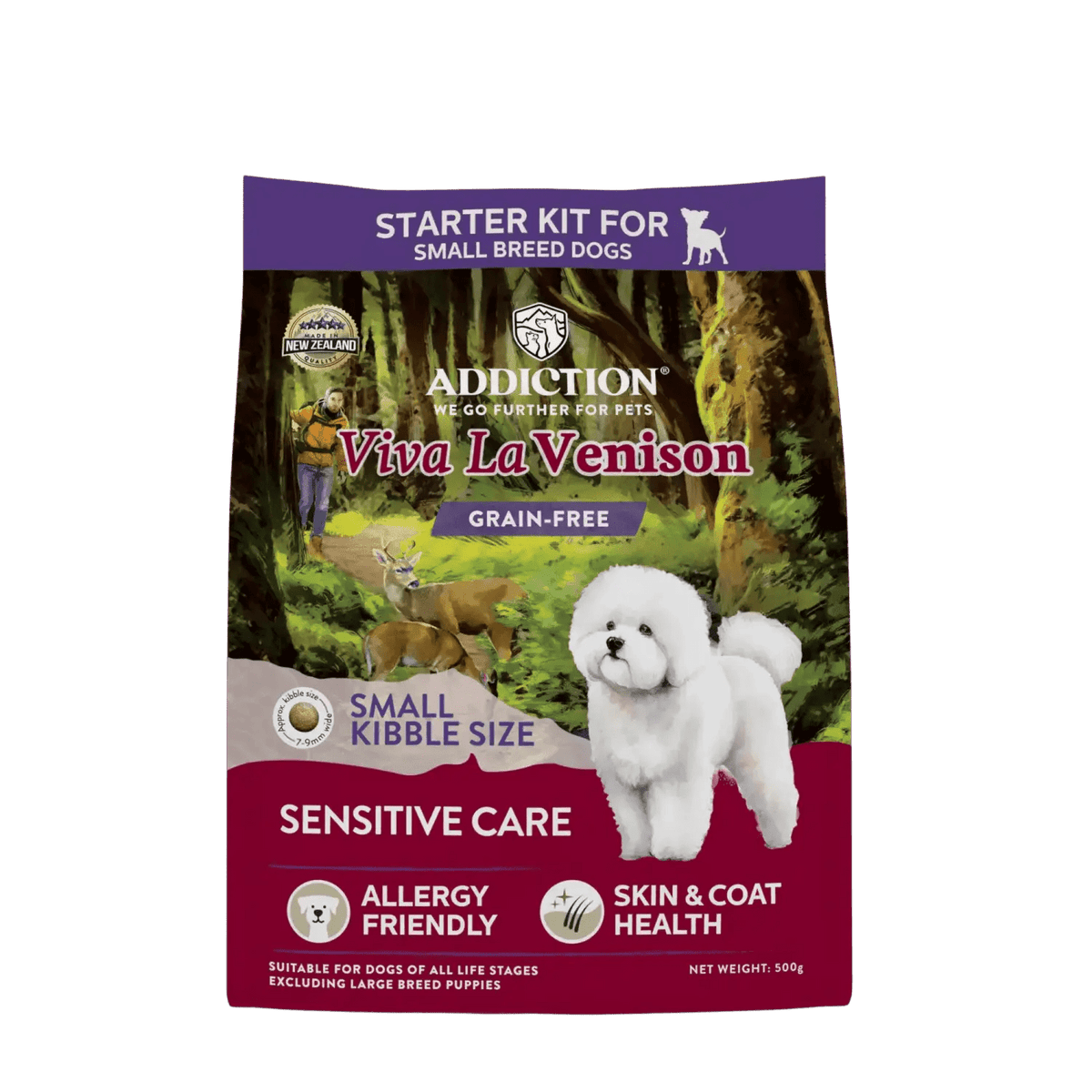 Viva La Venison Grain-free Premium Venison Small Breed Dry Dog Food Addiction Pet Foods USA