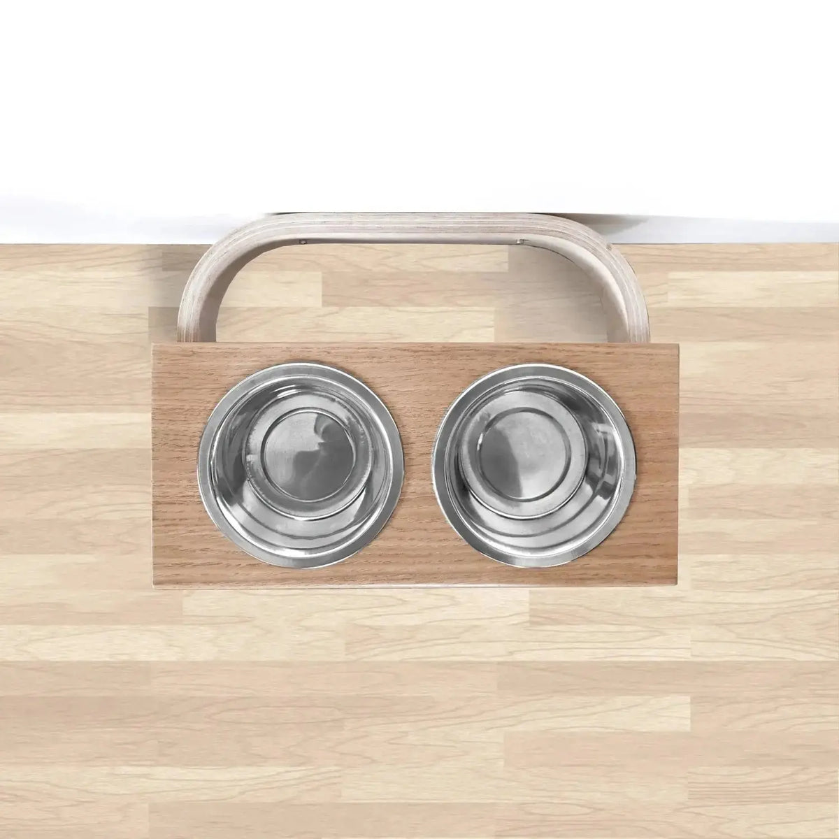 Wall Mounted Dog Feeder Hanging Wooden Pet Feeding Station - Pet Feeding Stand
