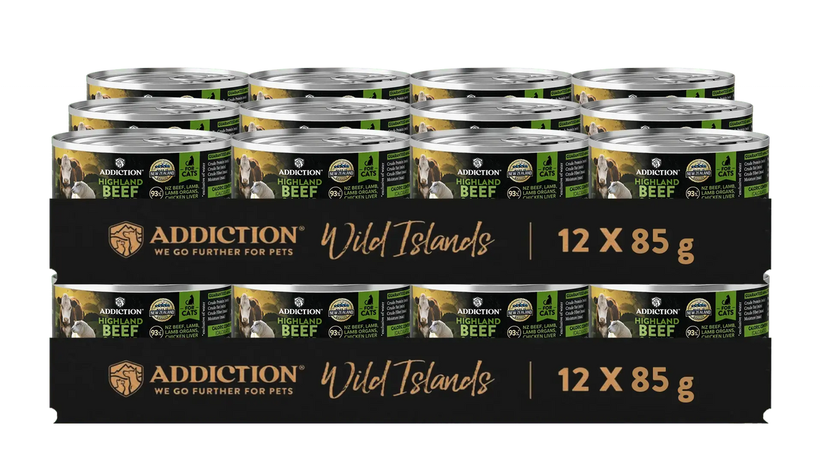Wild Islands Highland Meats Premium Lamb & Beef Grain-Free Canned Cat Food Addiction Pet Foods USA