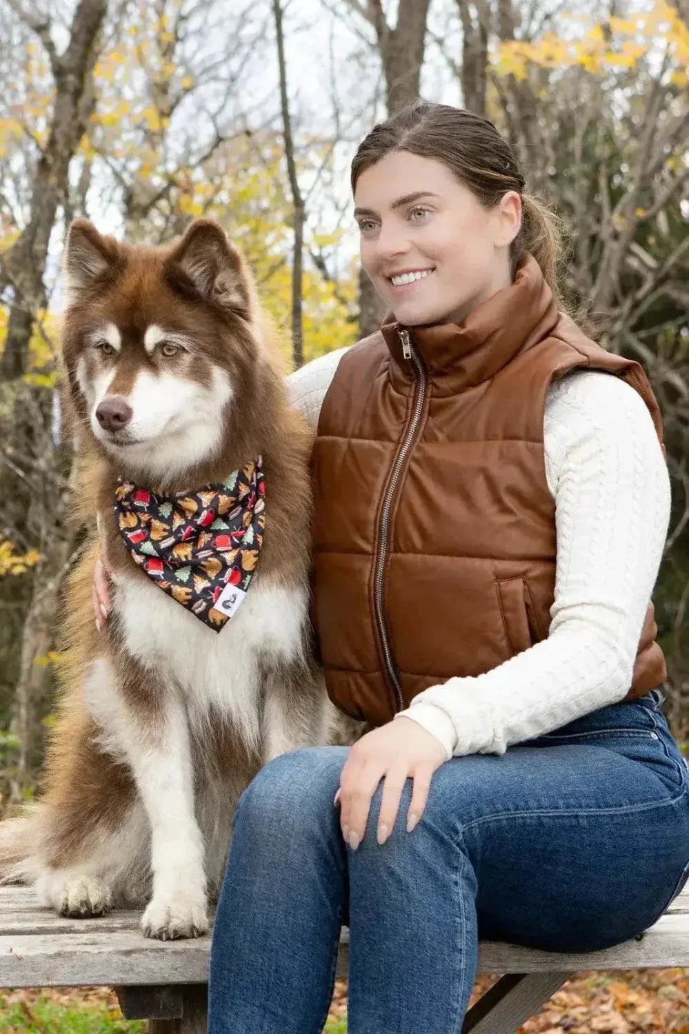 Woodland Tales Dog Bandana - bandana