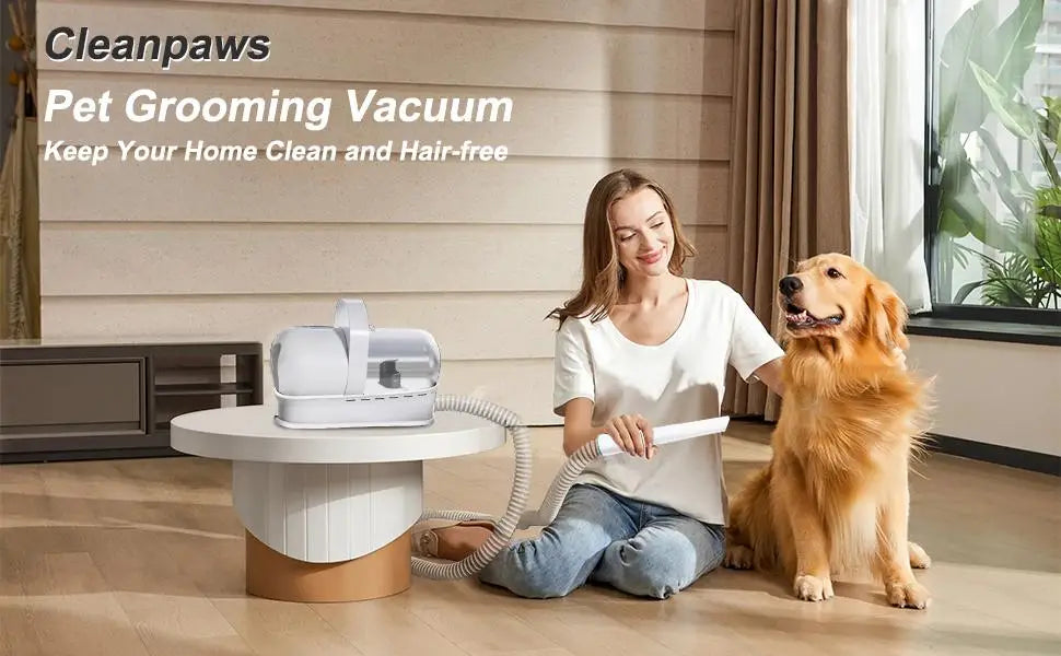 Pet Grooming Vacuum Kit with Seven Shedding Control Tools
