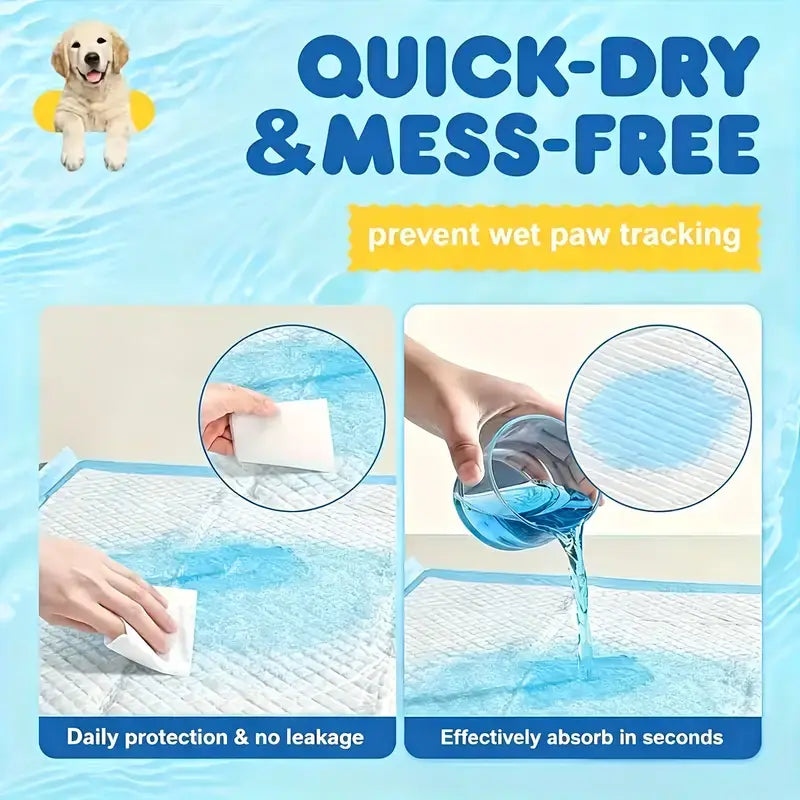 400/300/200/125/100/50pcs Disposable Dog Pee Pads, 23.62x23.62