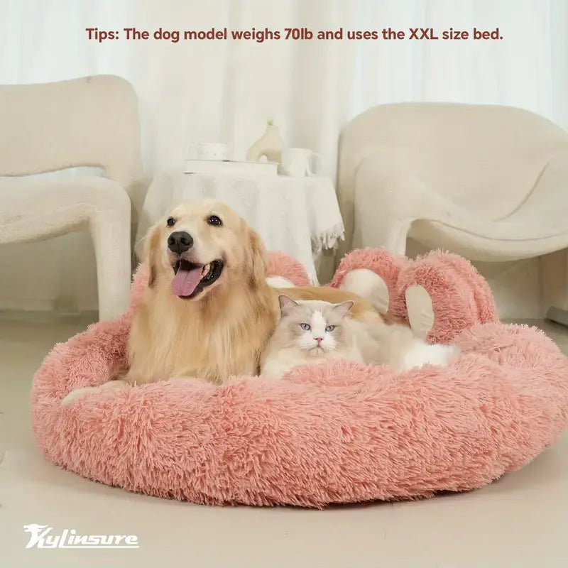 Donut Pet Bed for Joint Support and Restful Pet Sleep