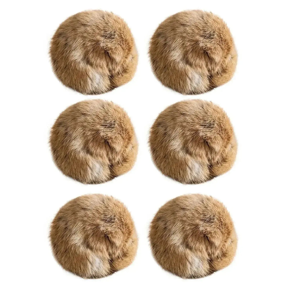 1/2/3/6pcs Rabbit Fur Ball Interactive Cat Toy Pet Product Containing Catnip Toy Ball Chasing Plush Toy Ball Cat