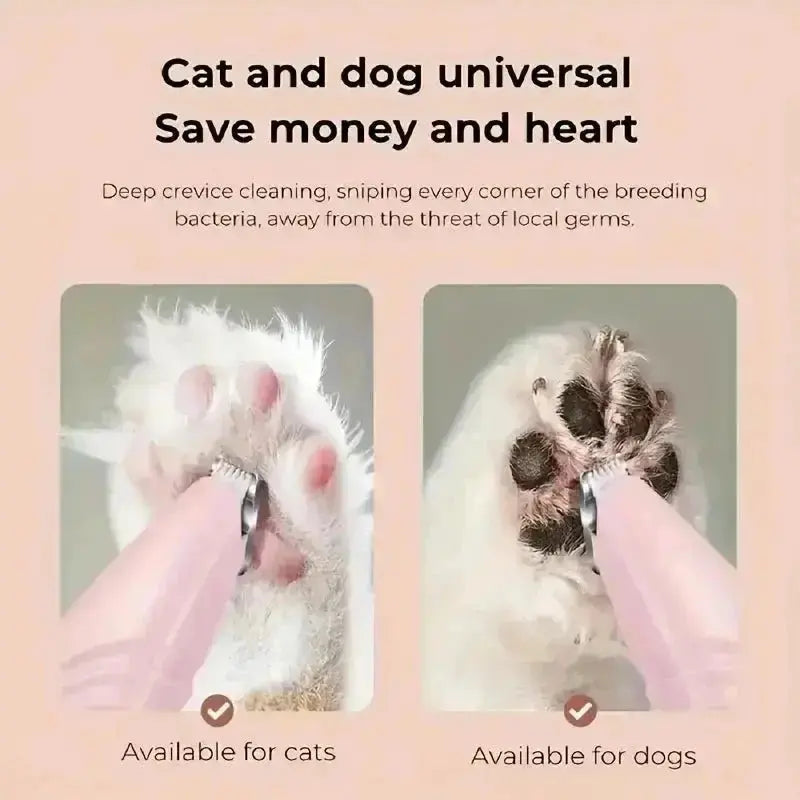 1 Non Battery Pet Shaver Electric Clipper Suitable for Cats and Dogs. It Can Be Used to Shave Foot Hair Buttocks Hair