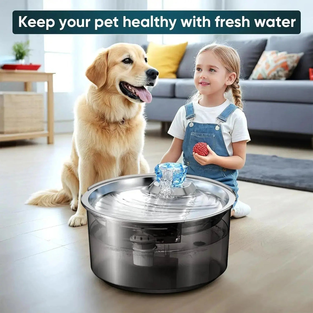 10L Pet Water Fountain for Dogs Cats & Multiple Pets D2340 - n/a