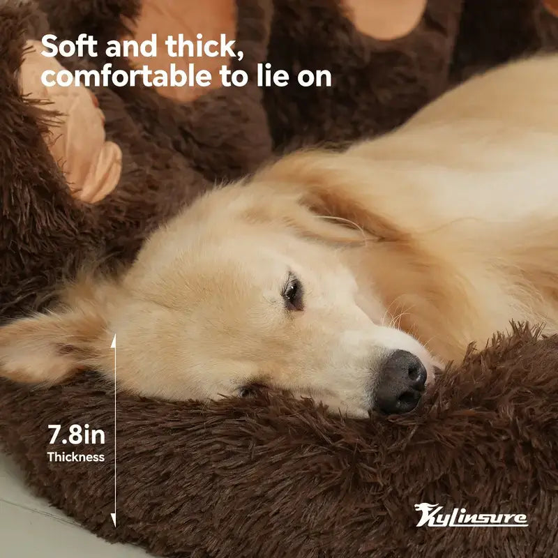 Donut Pet Bed for Joint Support and Restful Pet Sleep