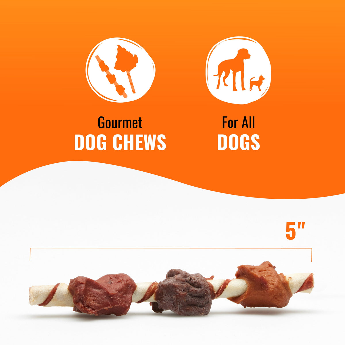 Triple Flavor Kabobs, Rawhide Chews for All Dogs, 48 Oz