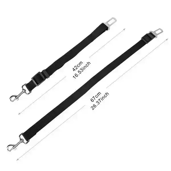 2Pcs Pet Dog Seat Belt Leash Adjustable Pet Dog Cat Safety Leads Pear Daisy