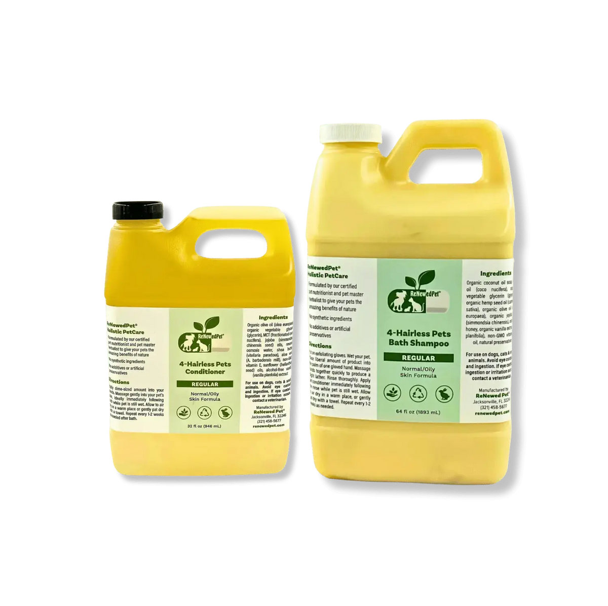 4-HAIRLESS PETS PETS REGULAR SHAMPOO & CONDITIONER - True Pet Market