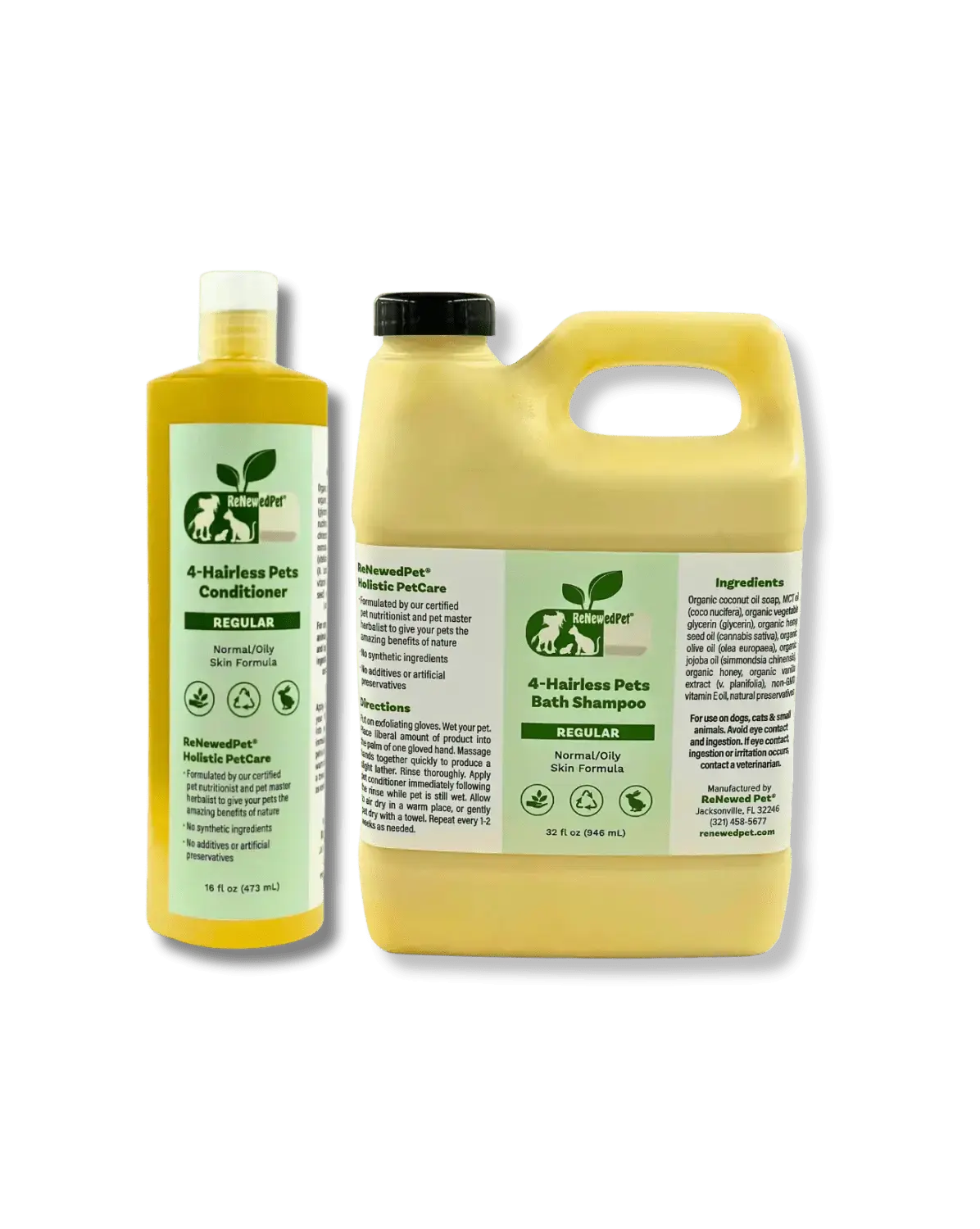 4-HAIRLESS PETS PETS REGULAR SHAMPOO & CONDITIONER - True Pet Market