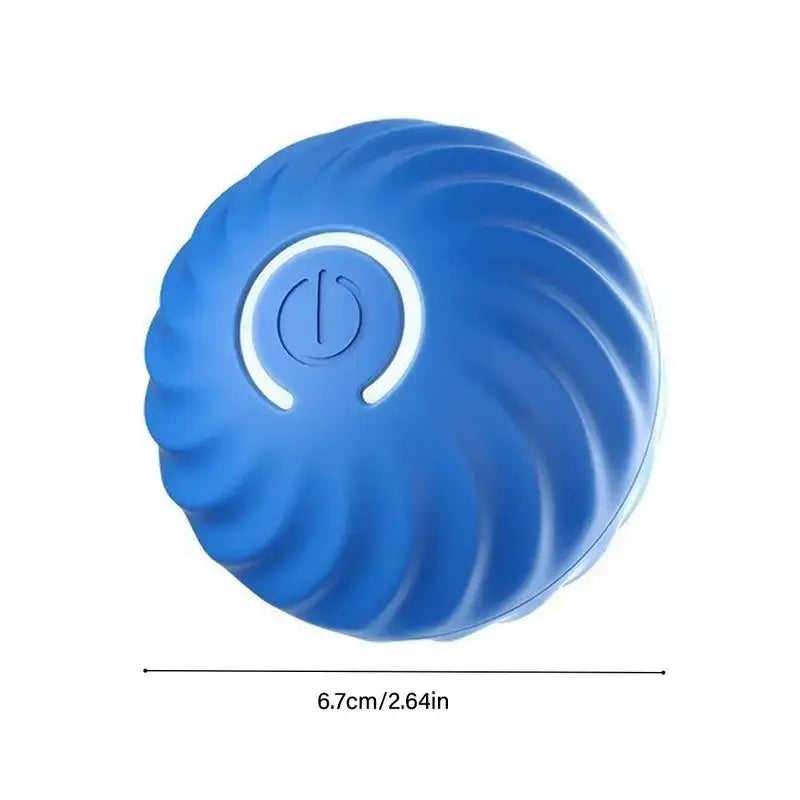 Interactive Dog Toy Ball with Motion Activation and Squeaker, for Small Dogs and Cats (2.95 × 2.95 × 4.33 in)