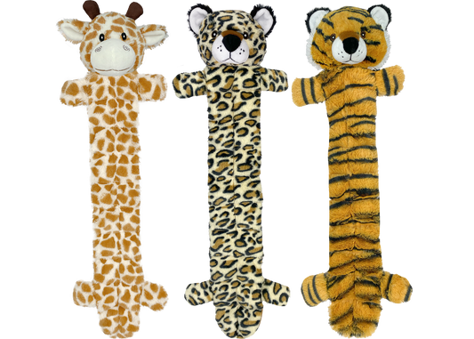Multipet Safari Squeaker Mat - Assorted Animals (24")