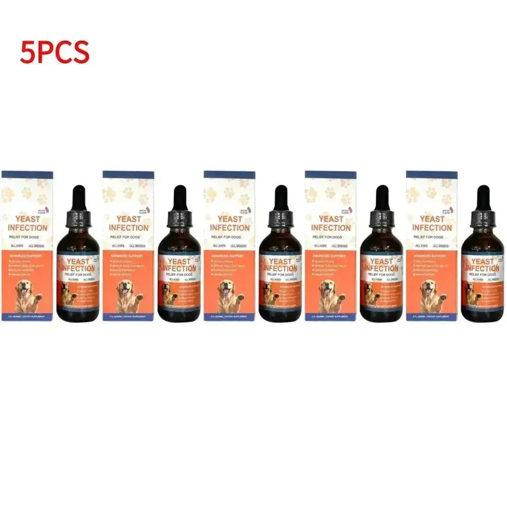 60ML 3Kinds Dog Pet Drops Gentle Care Supplement To Maintain Healthy Coat and Skin for Dogs Herbal Drops PET CARE - 5pcs
