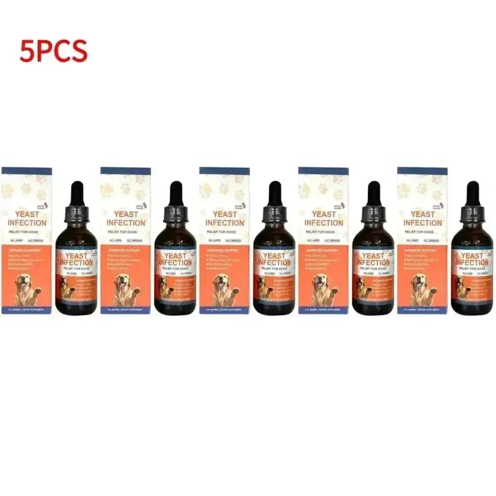 60ML 3Kinds Dog Pet Drops Gentle Care Supplement To Maintain Healthy Coat and Skin for Dogs Herbal Drops PET CARE - 5pcs