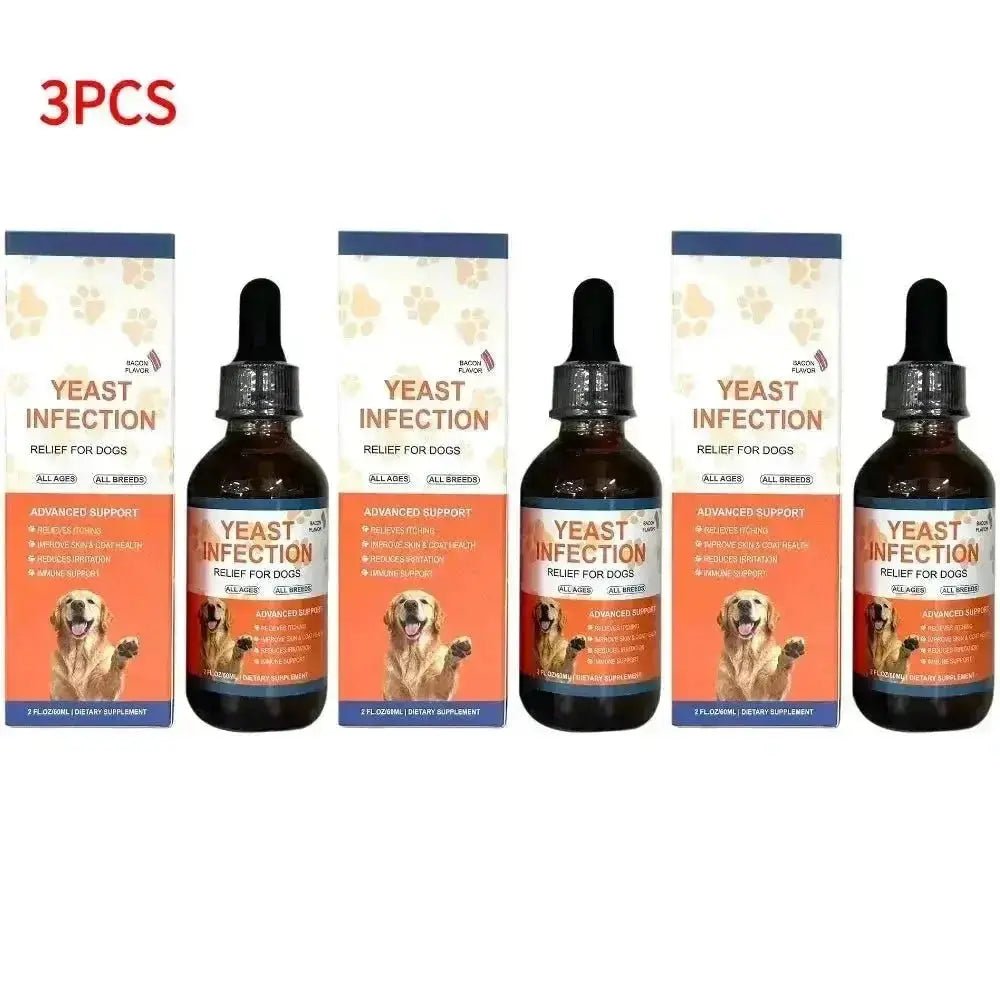 60ML 3Kinds Dog Pet Drops Gentle Care Supplement To Maintain Healthy Coat and Skin for Dogs Herbal Drops PET CARE - 3pcs