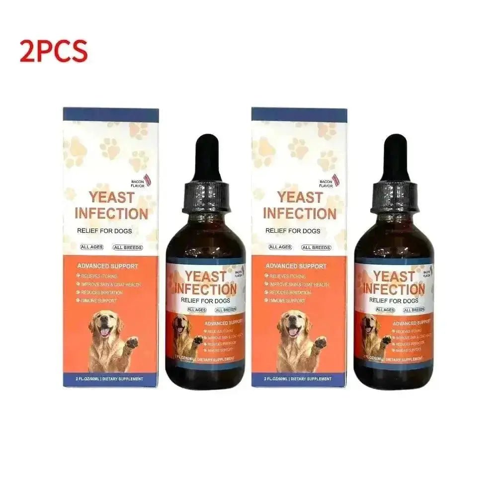 60ML 3Kinds Dog Pet Drops Gentle Care Supplement To Maintain Healthy Coat and Skin for Dogs Herbal Drops PET CARE - 2pcs