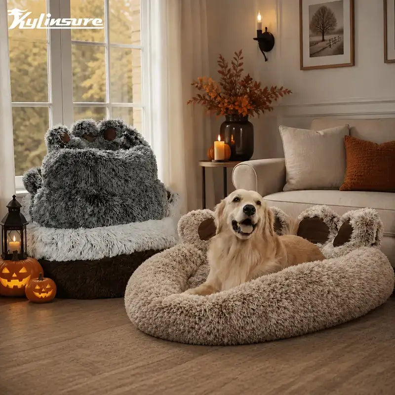 Donut Pet Bed for Joint Support and Restful Pet Sleep