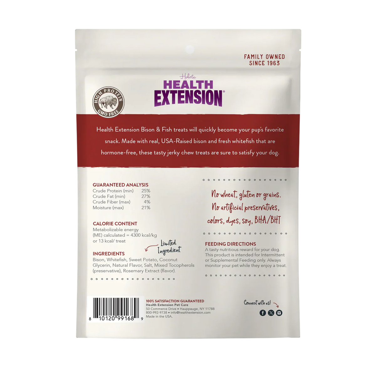 Health Extension Dehydrated Jerky Bison & Fish (4oz)