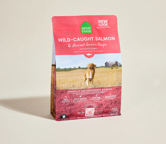Open Farm Wild-Caught Salmon & Ancient Grains Dry Dog Food | Grain-Friendly & Gluten-Free