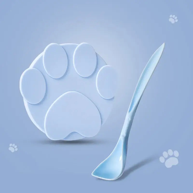 New Portable Silicone Dog Cat Canned Lid 2-in-1Food Sealer Spoon Pet Food Cover Storage Fresh-keeping Lids Bowl Pets