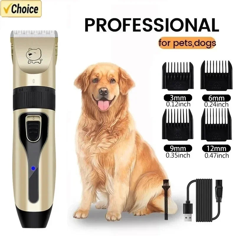 Quiet Cordless Pet Grooming Clipper for Stress-Free Trims