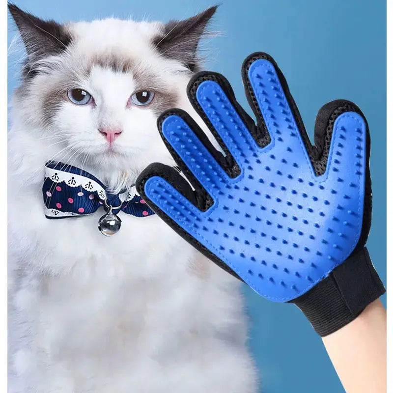 Pet Grooming Glove for Shedding Control and Massage