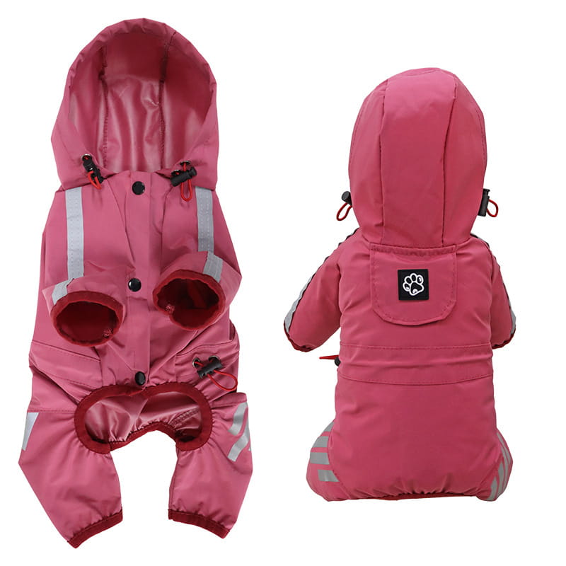 Waterproof Reflective Dog Raincoat for Dry Night Walks