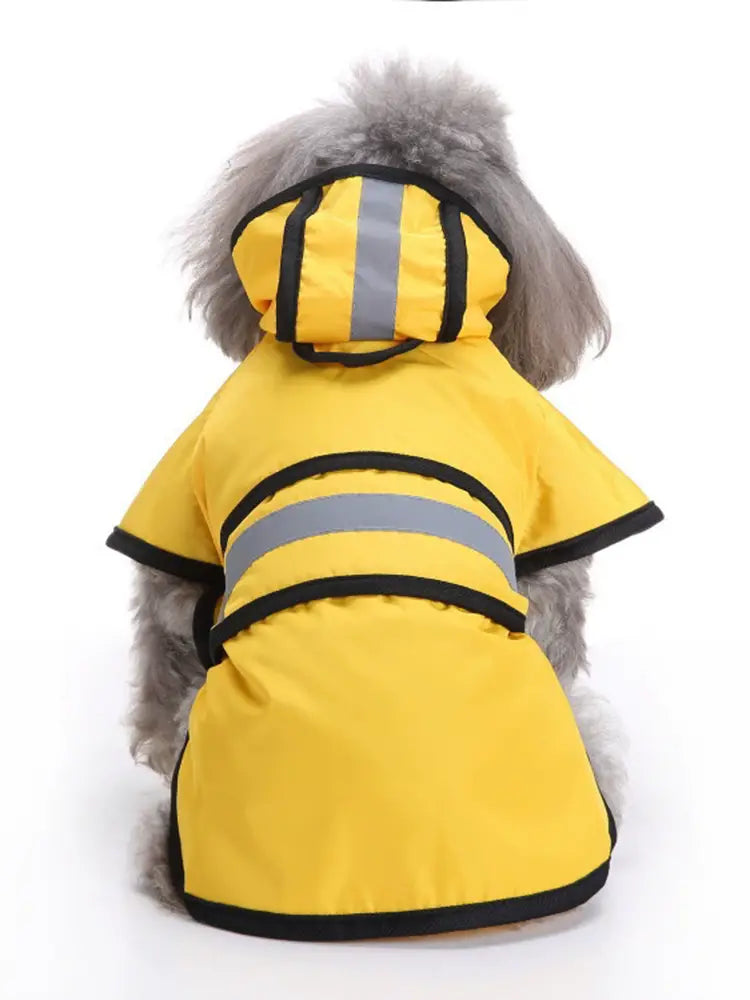 Adjustable waterproof and windproof dog raincoat for rainy walks