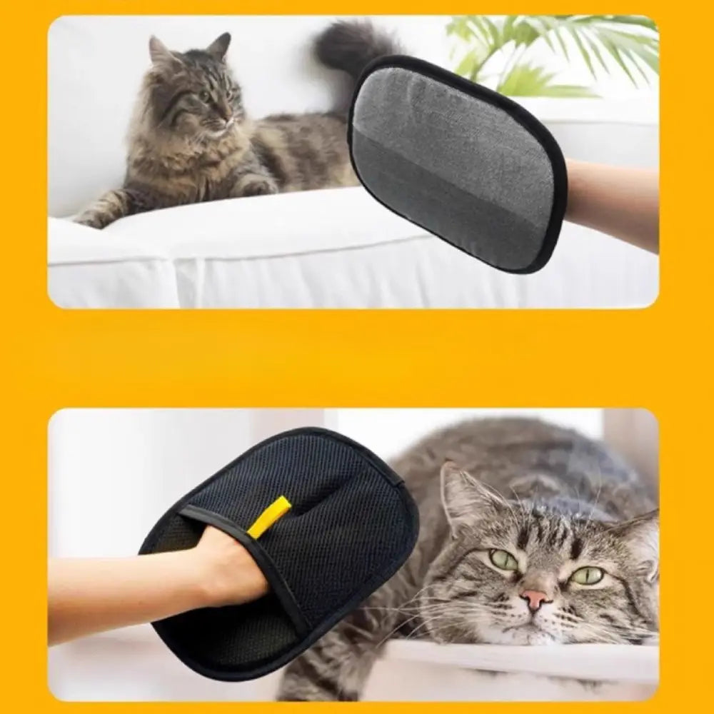 Pet Grooming Glove for Removing Loose Hair and Cleaner Homes