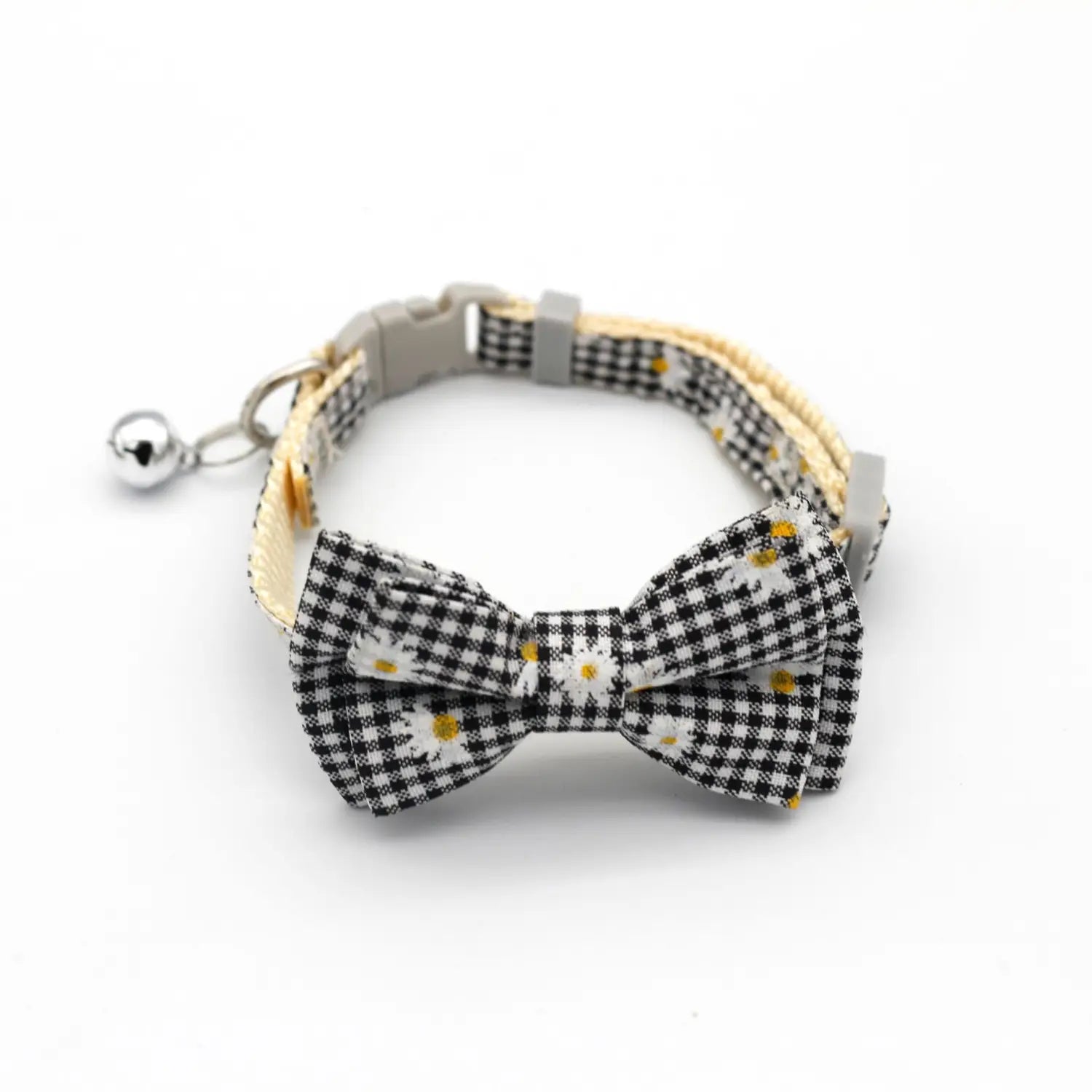 Adjustable Breakaway Cat Collar with Bow and Safety Bell