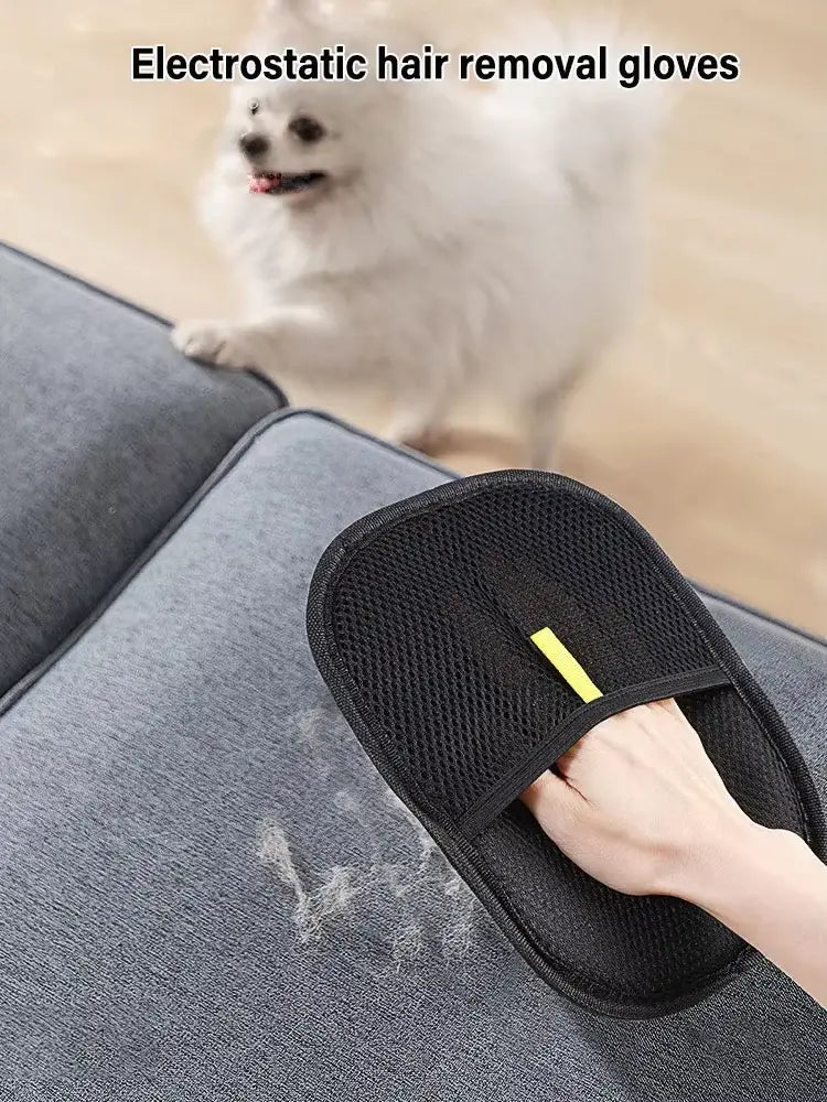 Pet Grooming Glove for Removing Pet Hair from Furniture and Clothes