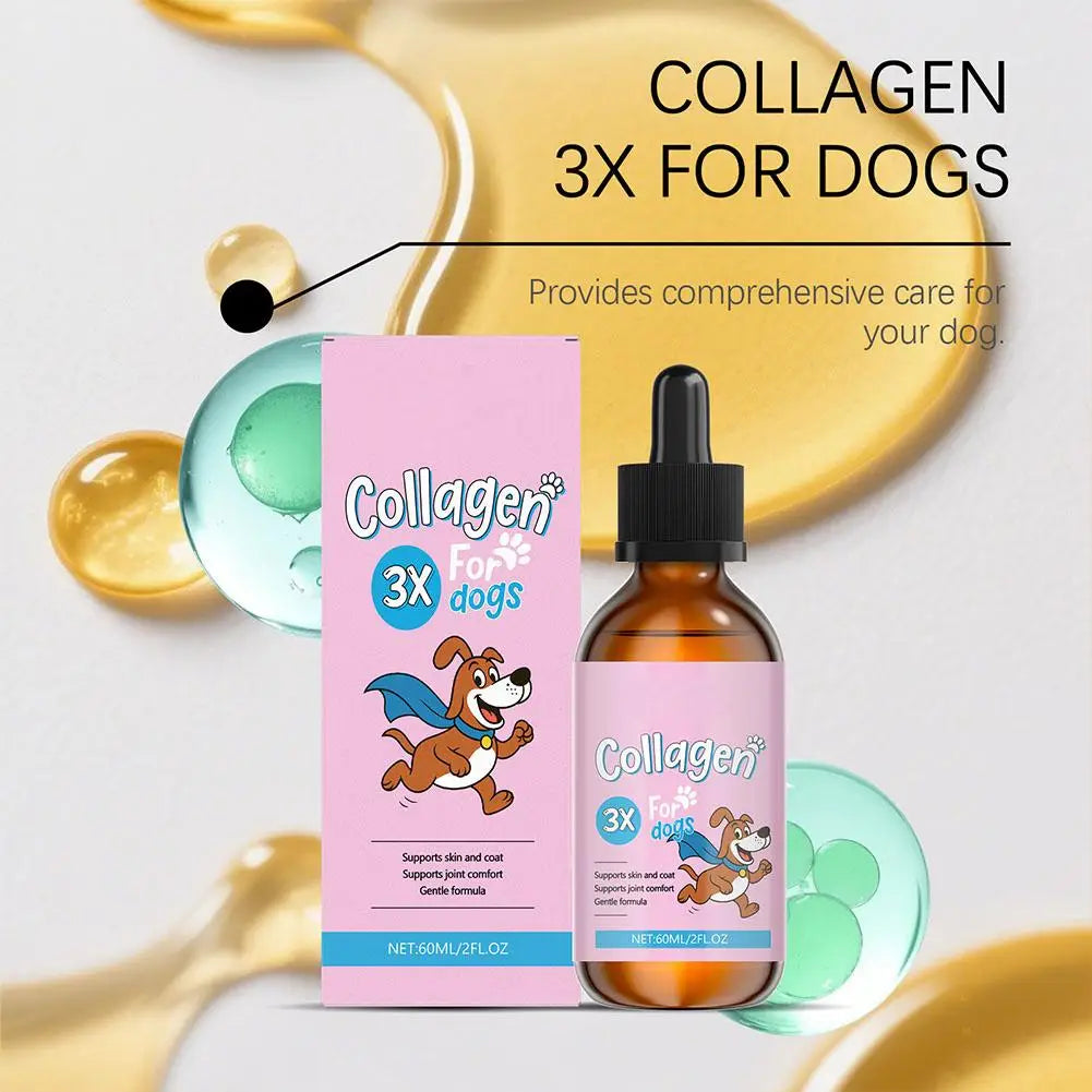 Liquid Collagen for Dogs, 60ml Pet Nutritional Supplement