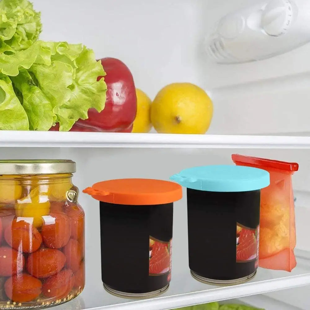 Airtight Silicone Can Lids Keep Food Fresh Longer