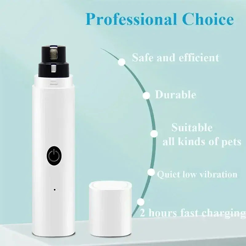 Quiet Rechargeable Pet Nail Grinder for Stress-Free Grooming