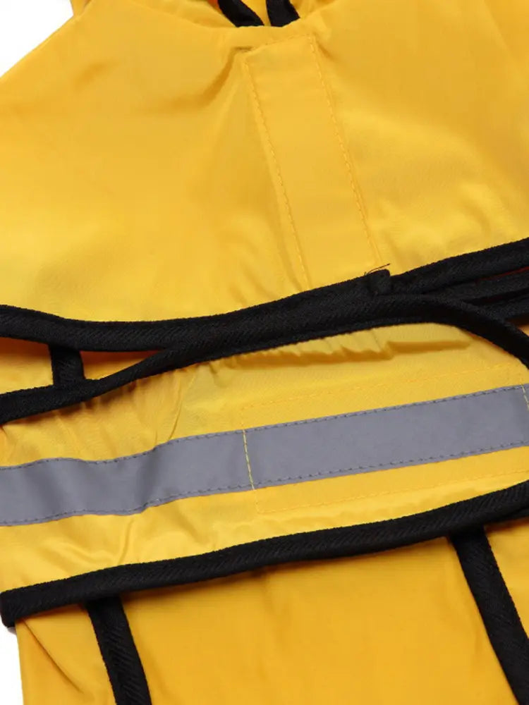 Adjustable waterproof and windproof dog raincoat for rainy walks