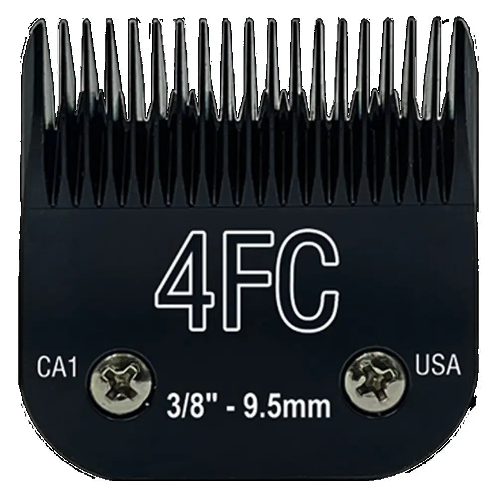 Black Detachable Dog Grooming Clipper Blades Set, Stainless Steel, Compatible with Andis, Oster A5 and Wahl KM10 Series