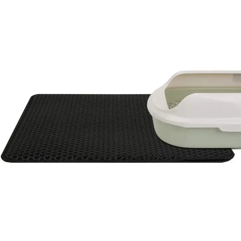 Cat Litter Mat With Gift Double Layer Waterproof Pet Litter Box Mat Non-slip Sand Cat Pad Washable Bed Mat Clean Pad