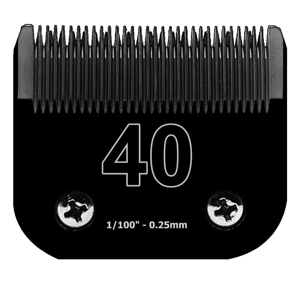 Black Detachable Dog Grooming Clipper Blades Set, Stainless Steel, Compatible with Andis, Oster A5 and Wahl KM10 Series