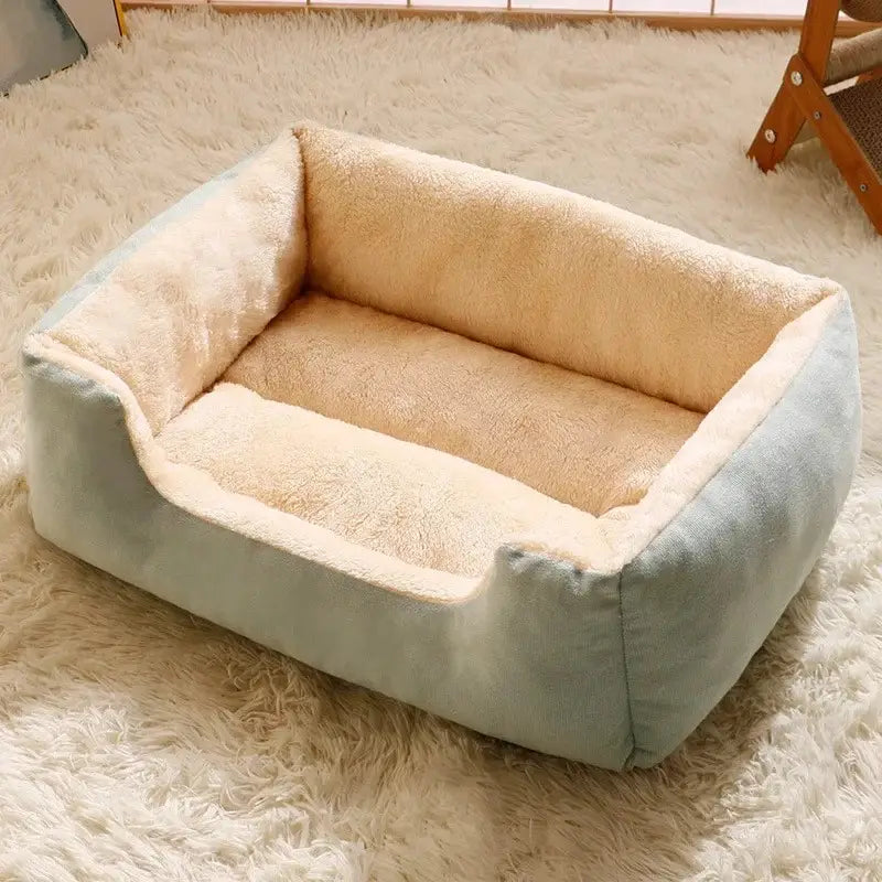 Plush small dog cat bed for small dogs and cats – easy clean