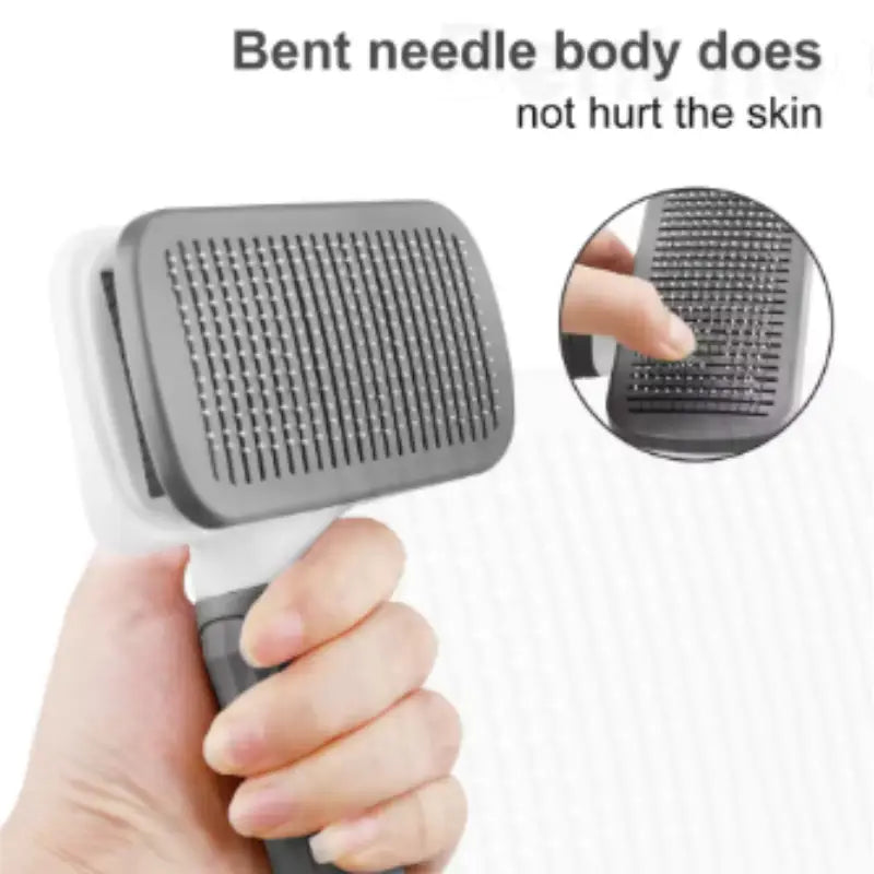 Pet Grooming Brush for Gentle Fur Detangling