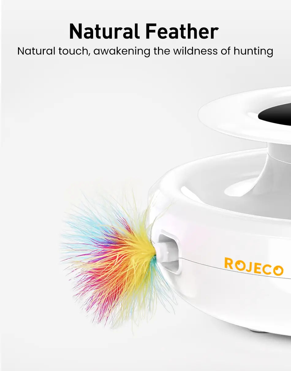 Rojeco Interactive Cat Toy with Five Active Play Modes