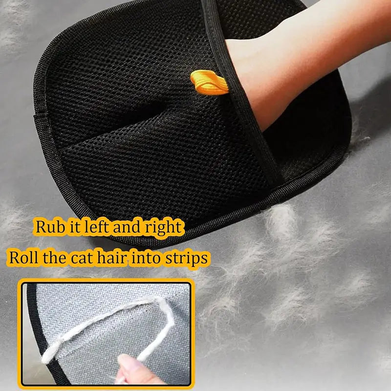 Pet hair removal tools reusable gloves pet double-sided beauty gloves carpet removal pet fur hair pet supplies