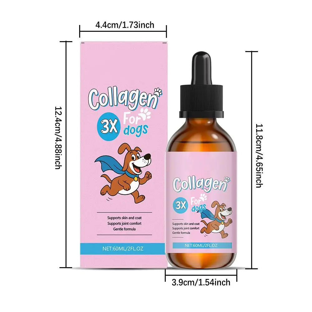 Liquid Collagen for Dogs, 60ml Pet Nutritional Supplement