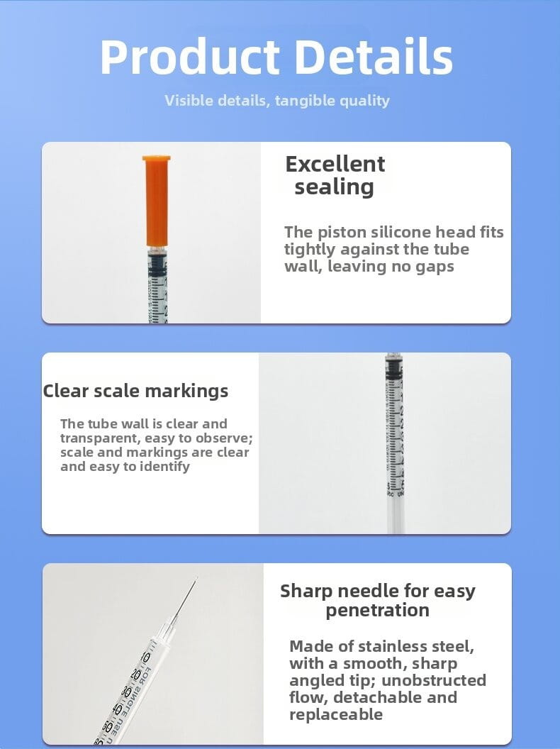 Painless Pet Insulin Syringes for Precise Daily Doses